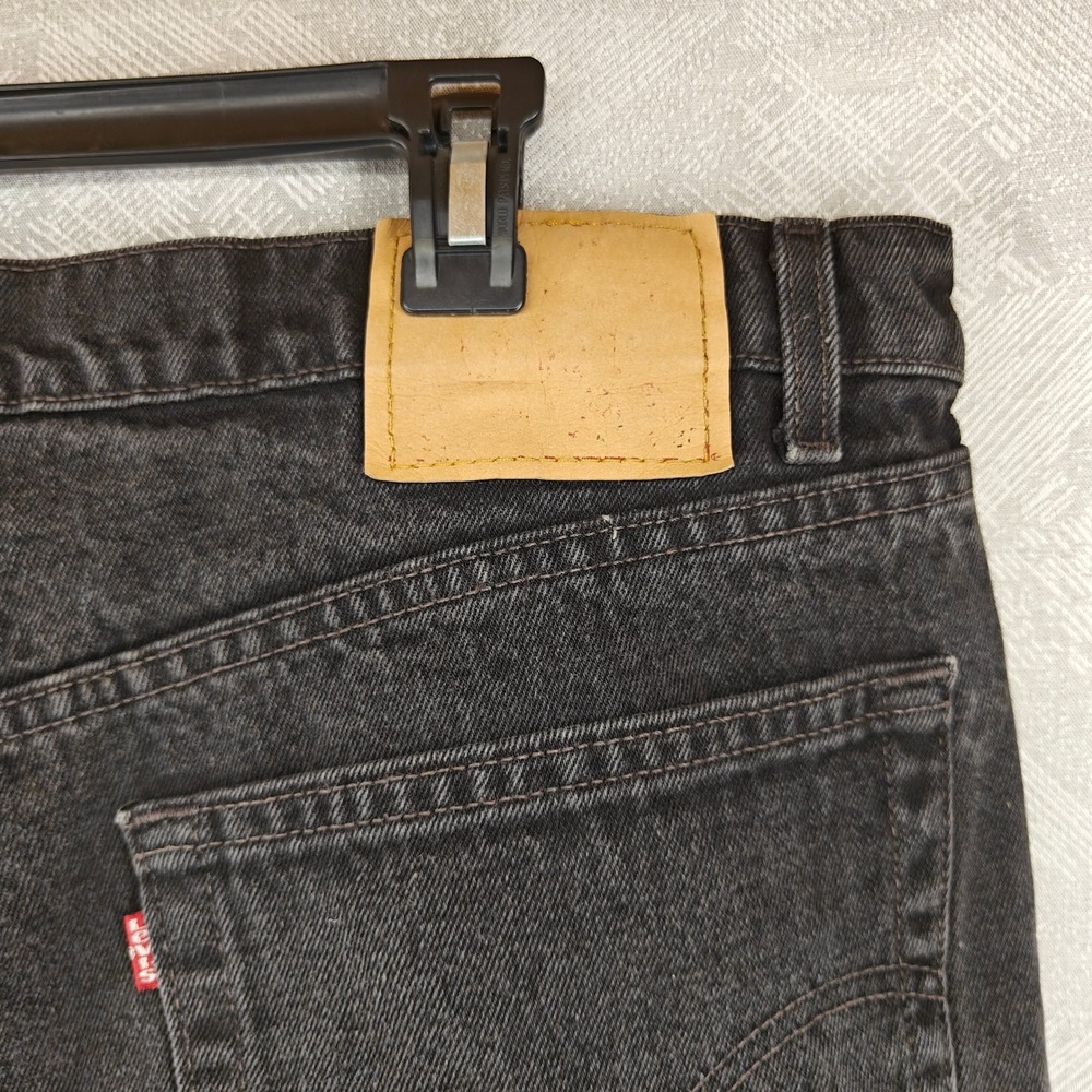 Vintage Levis 550 Jeans Mens 44x30 Black Relaxed Fit 90s Made In USA Denim Pants - Picture 4 of 11